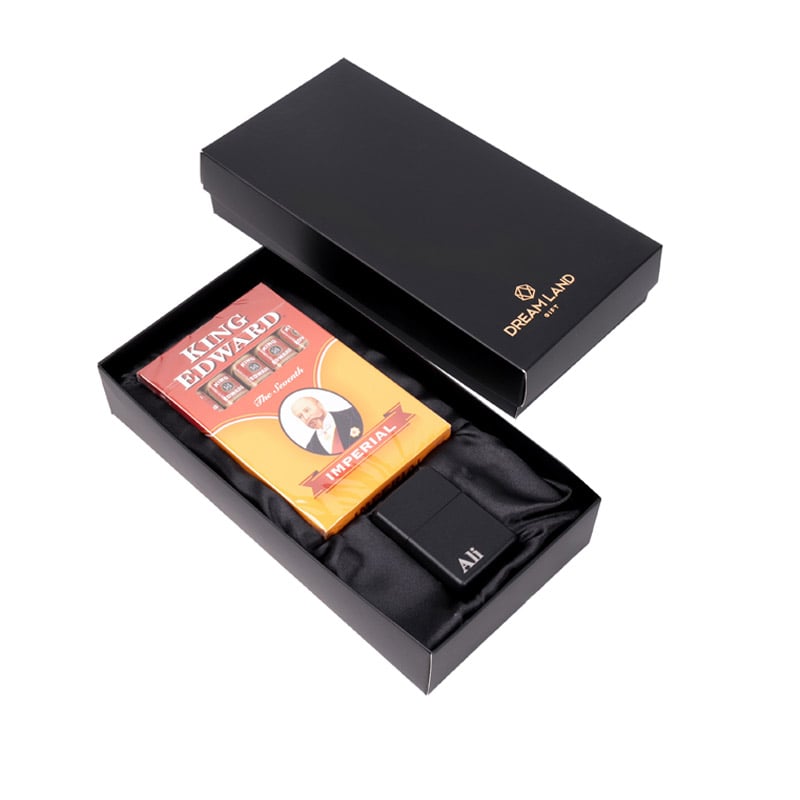 King Edward Cigar and Asphalt Lighter Set ست سیگار برگ King Edward و فندک آسفالتی